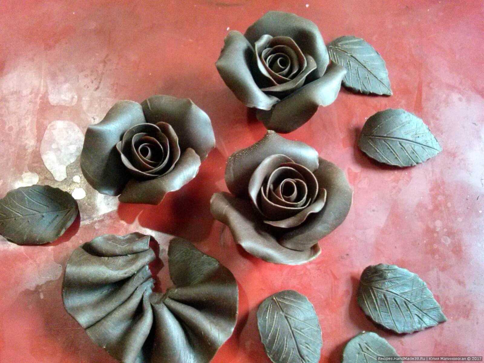 Пластичный шоколад для лепки цветов - как сделать сладкий букет из роз своими руками в домашних условиях