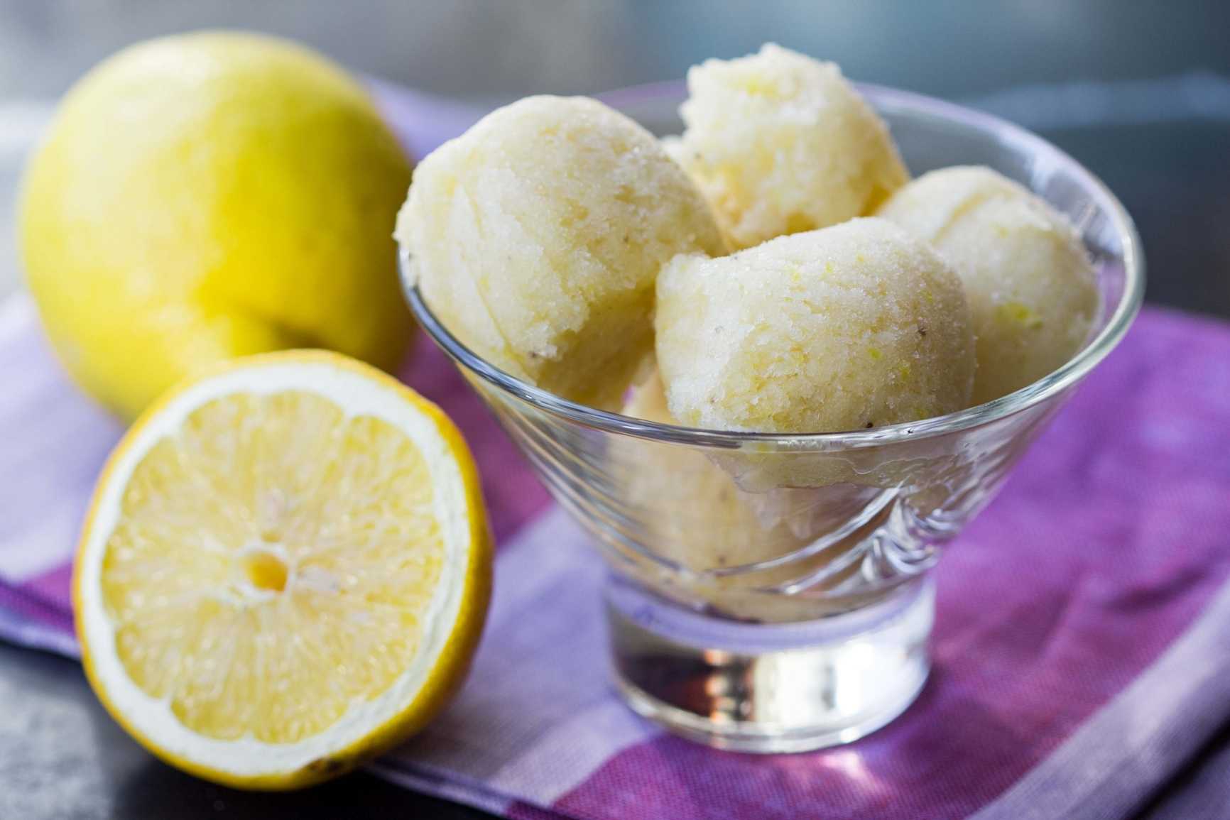 Sorbete de limón cómo se hace