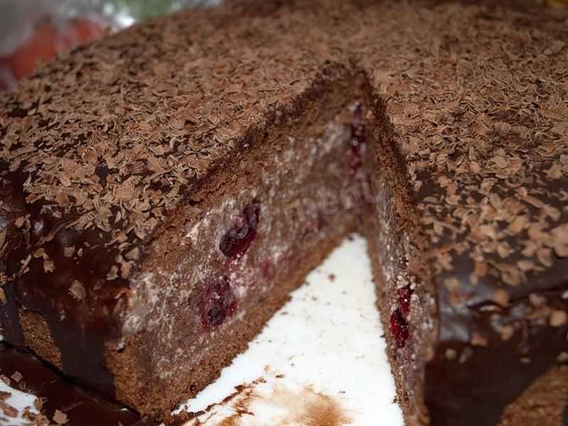 Торт пьяная вишня в шоколаде (рецепт для мультиварки и духовки)