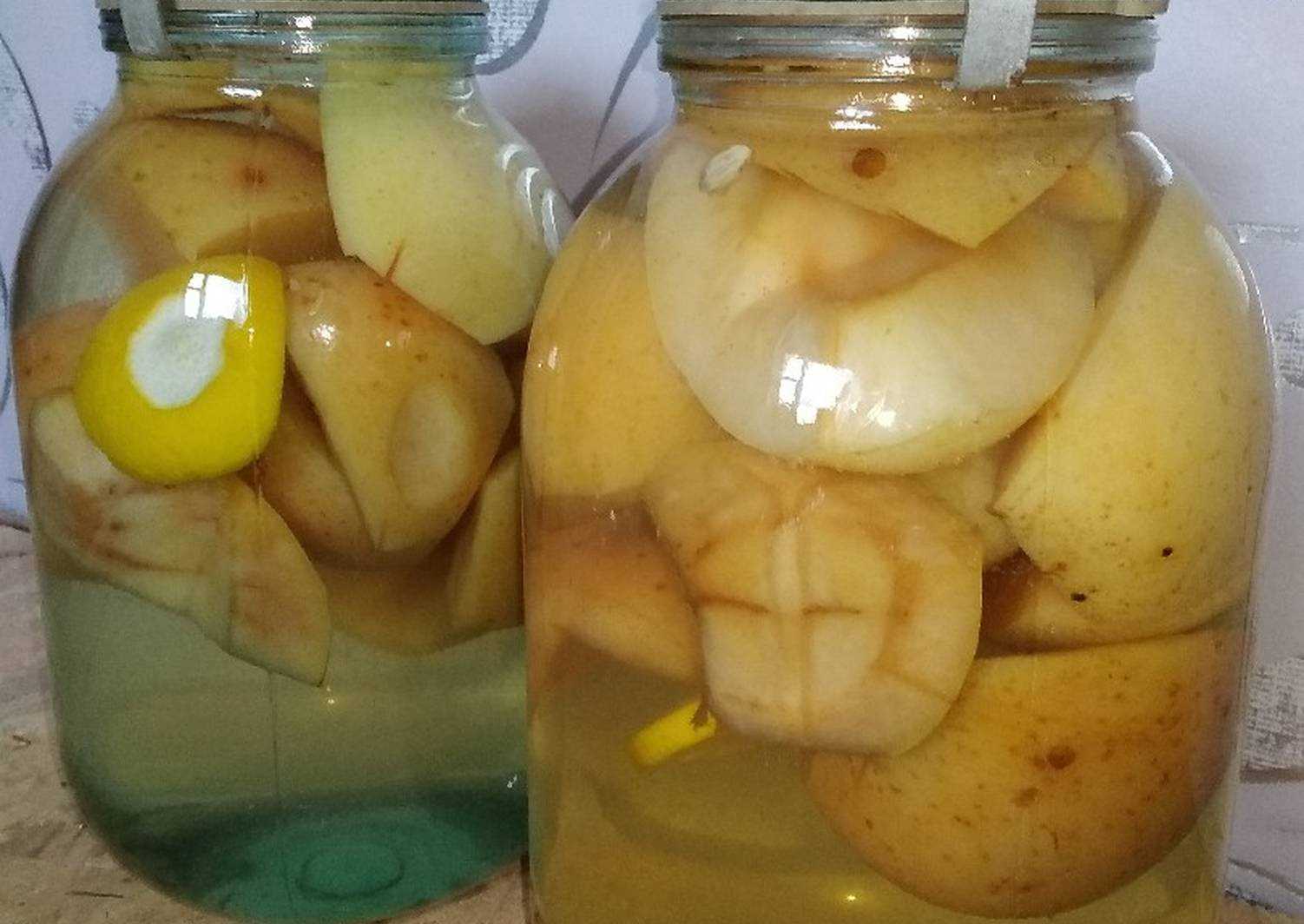 Компот из яблок на 3 литровую банку: рецепты без стерилизации