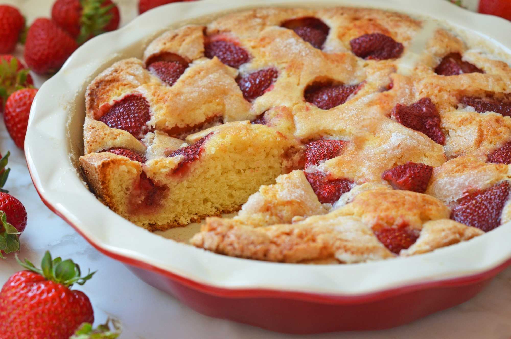 Пирог с клубникой — 7 рецептов вкусного домашнего пирога