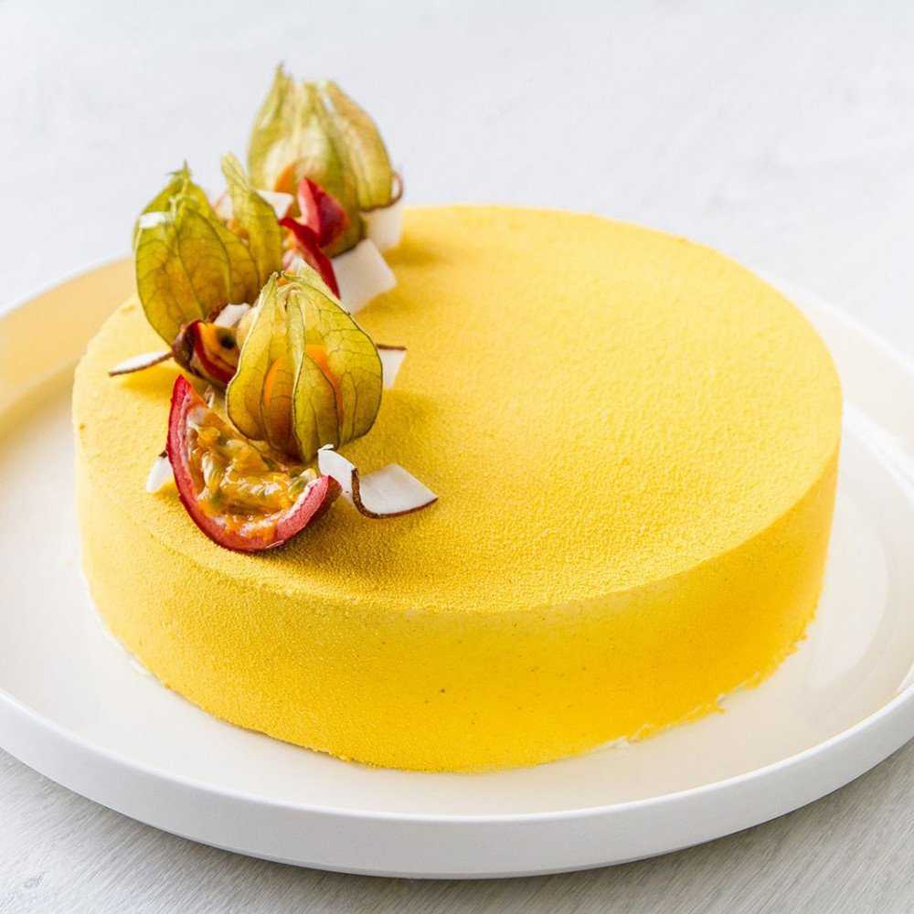 Торт манго — маракуйя пошаговый рецепт с фото