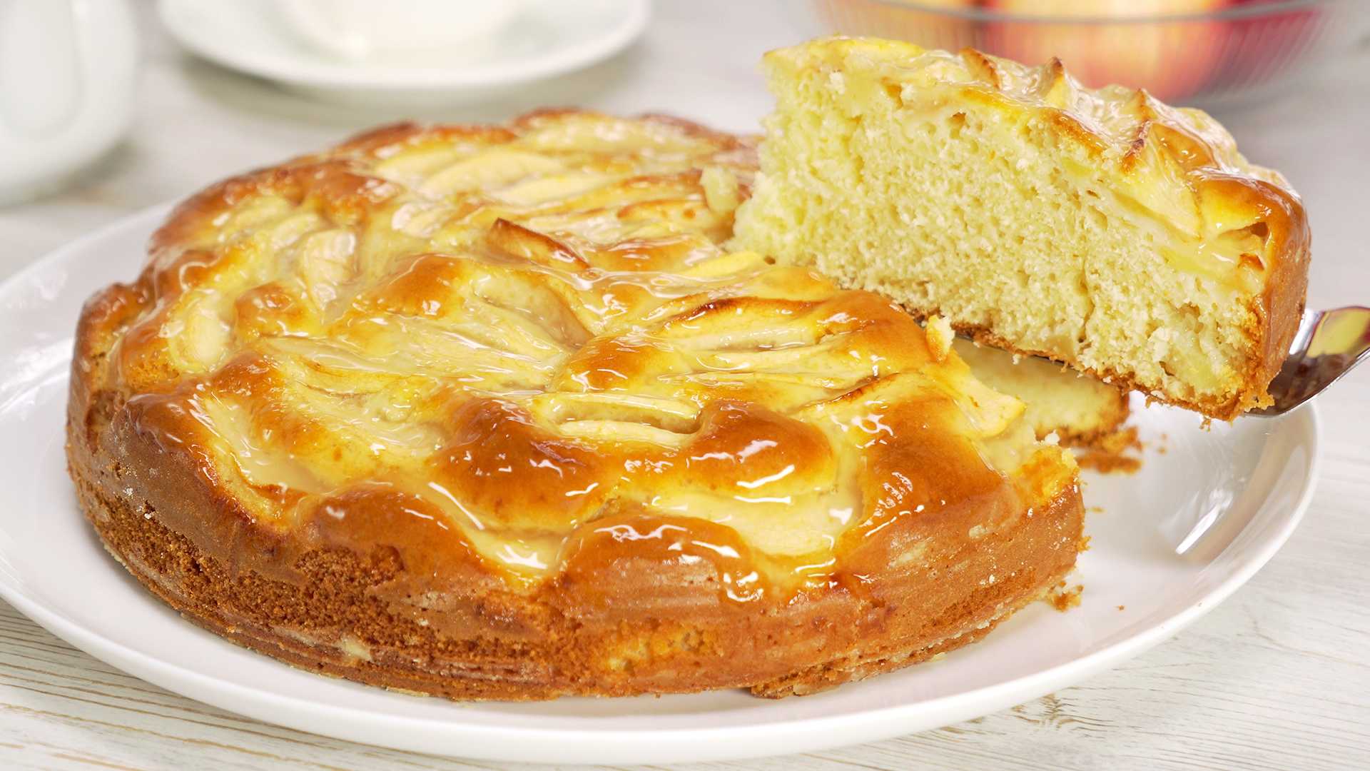 Пирог с яблоками в духовке — простые рецепты быстро и вкусно