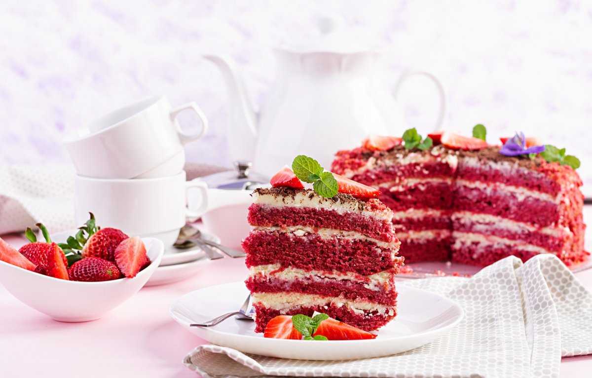 Торт «красный бархат» - 5 лучших рецептов в домашних условиях