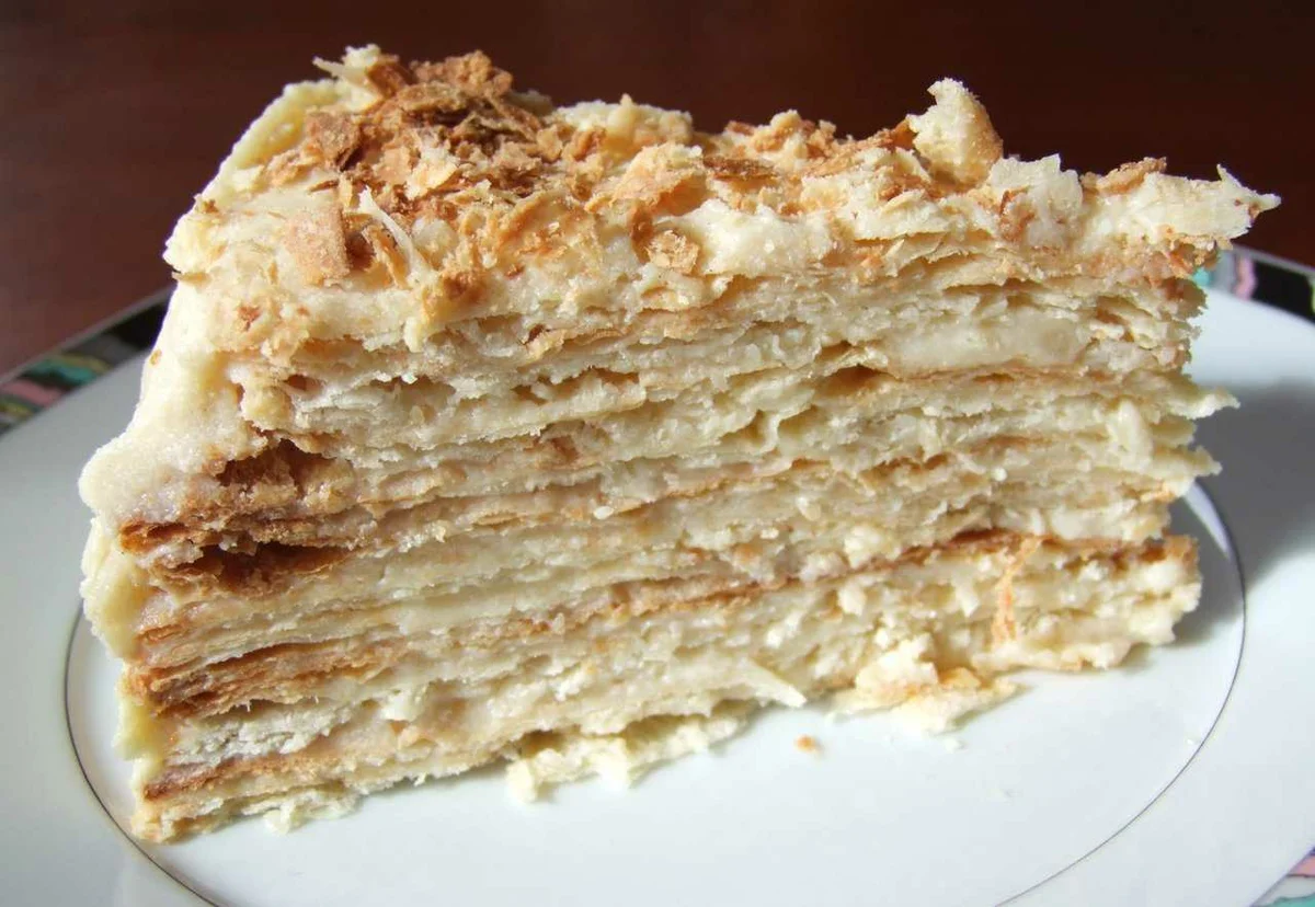 Домашний торт наполеон с заварным кремом | классические рецепты