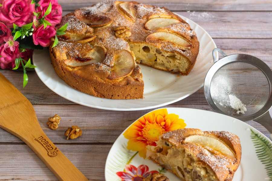 Грушевый пирог — 4 простых и вкусных домашних рецепта