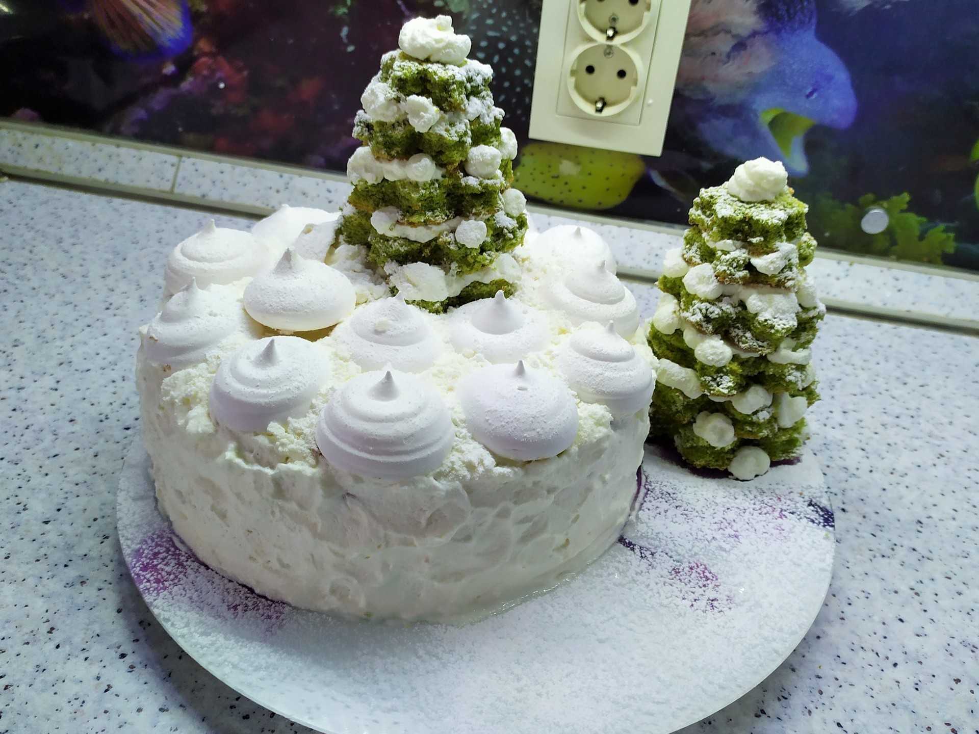 Зимний домашний новогодний торт своими руками, готовим с Ольга Матвей торт Зимняя Сказка рецепт на Новый Год 2021