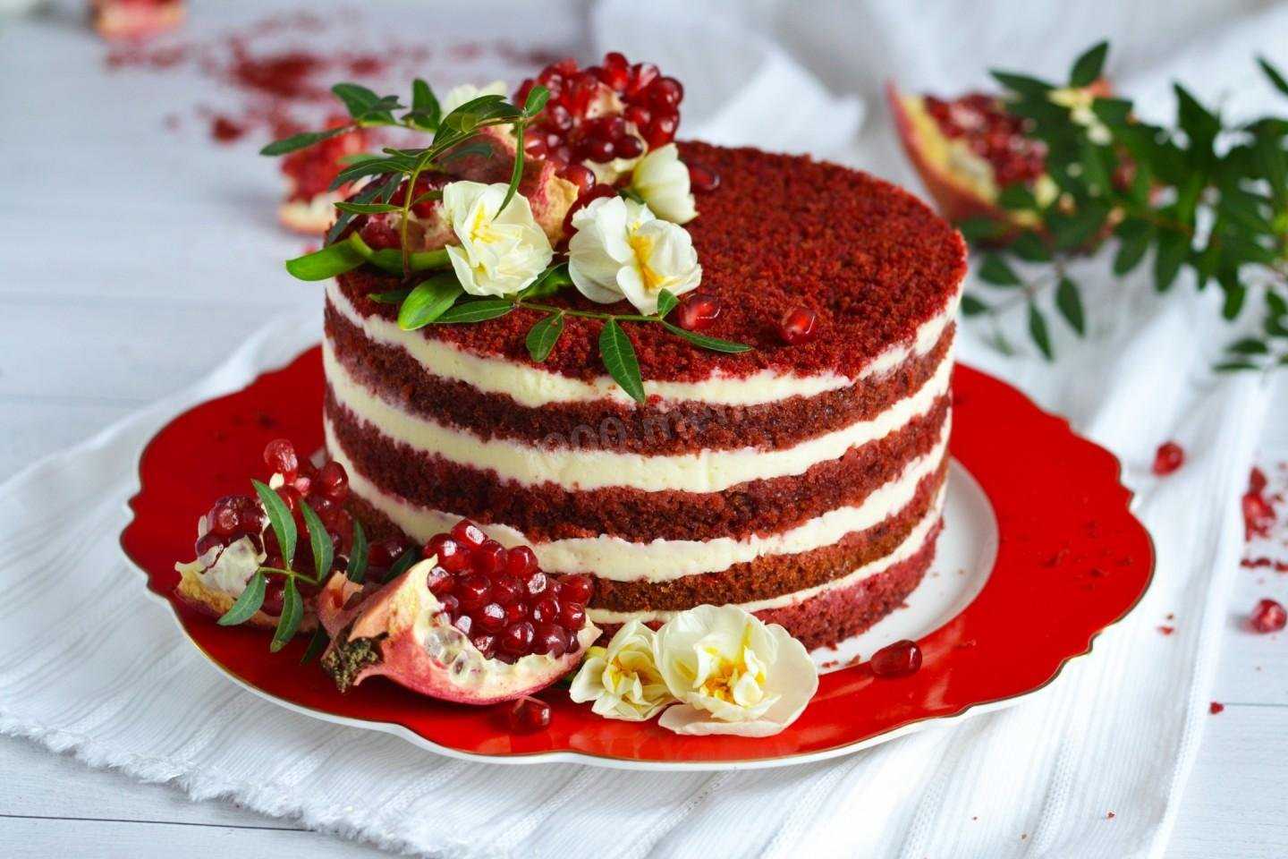 Торт "красный бархат" — пошаговый рецепт с фото