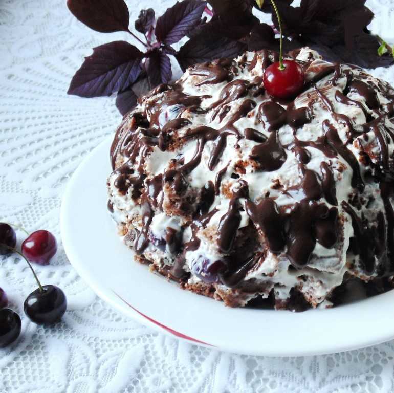Вишневый торт: рецепт с фото пошагово