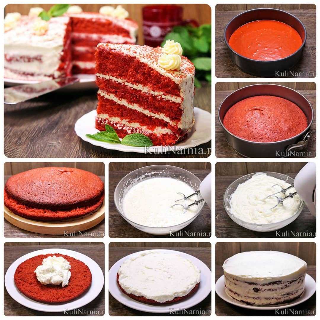 Как приготовить торт красный бархат по пошаговому рецепту с фото
