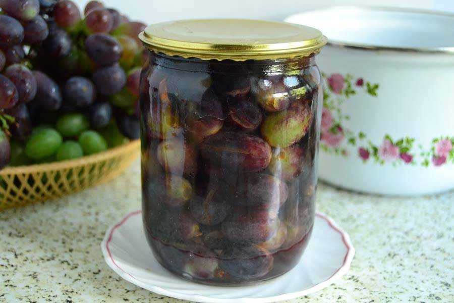 Маринованный виноград на зиму - 5 рецептов без стерилизации с пошаговыми фото