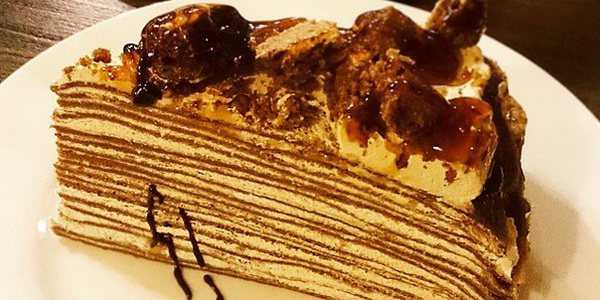 Блинный торт со сметанным кремом – 16 рецептов