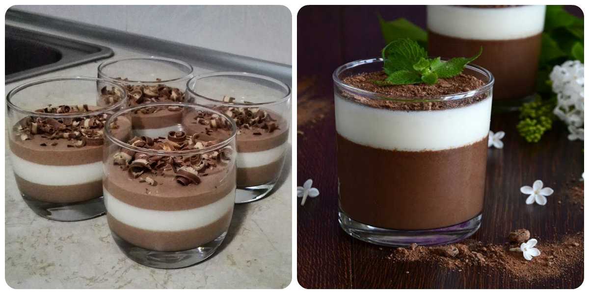 Шоколадно-молочное желе: простой десерт с какао