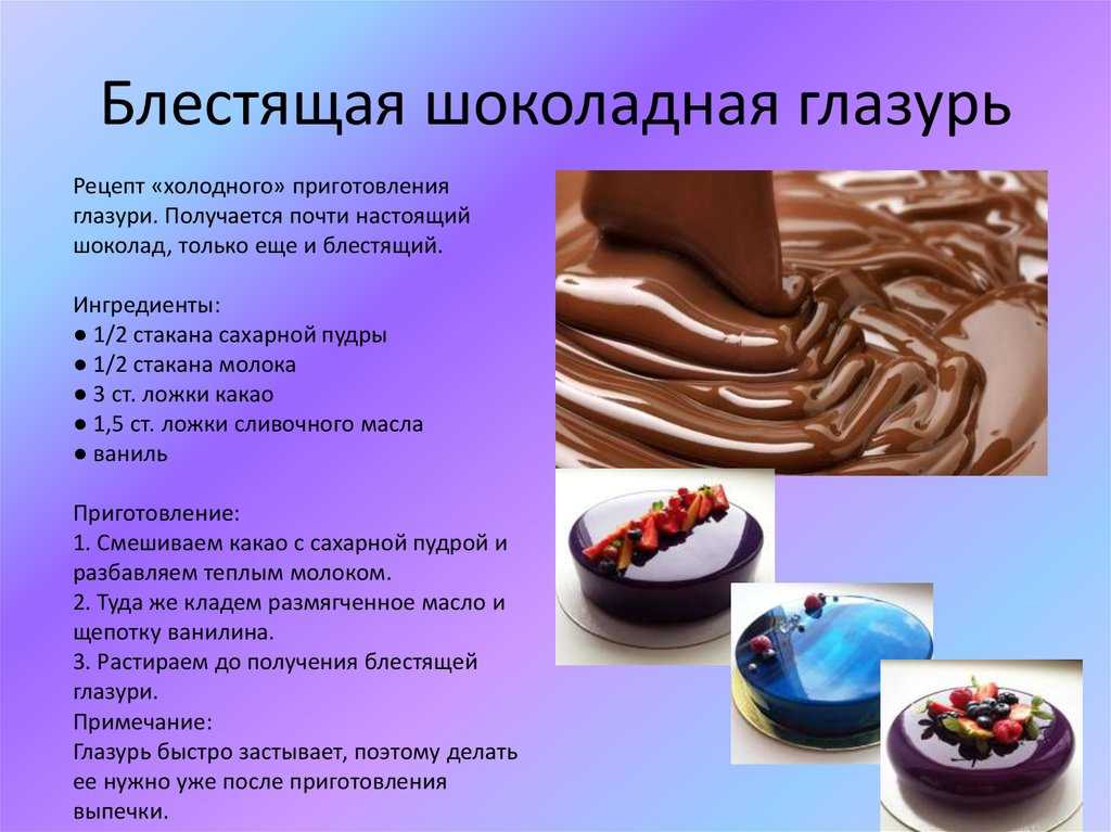 Шоколадная глазурь из какао для торта и кулича