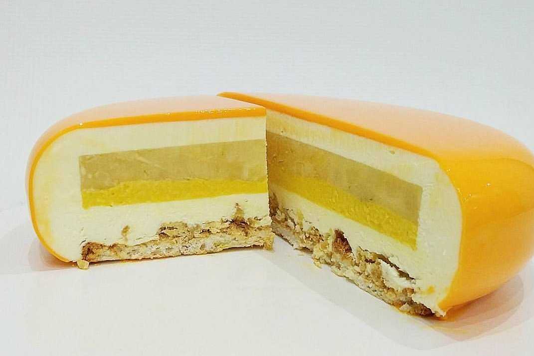 Восхитительный муссовый торт с апельсиновой прослойкой «делиция»