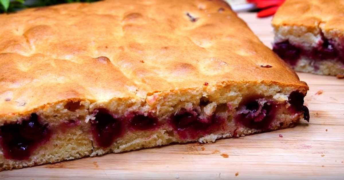 Вишнёвый пирог – 6 вкусных рецептов пирога с вишней в духовке