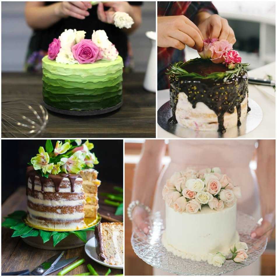 Как сделать цветы для украшения торта