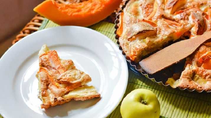 Пирог с тыквой и яблоками - 9 рецептов на кефире из слоеного или песочного теста