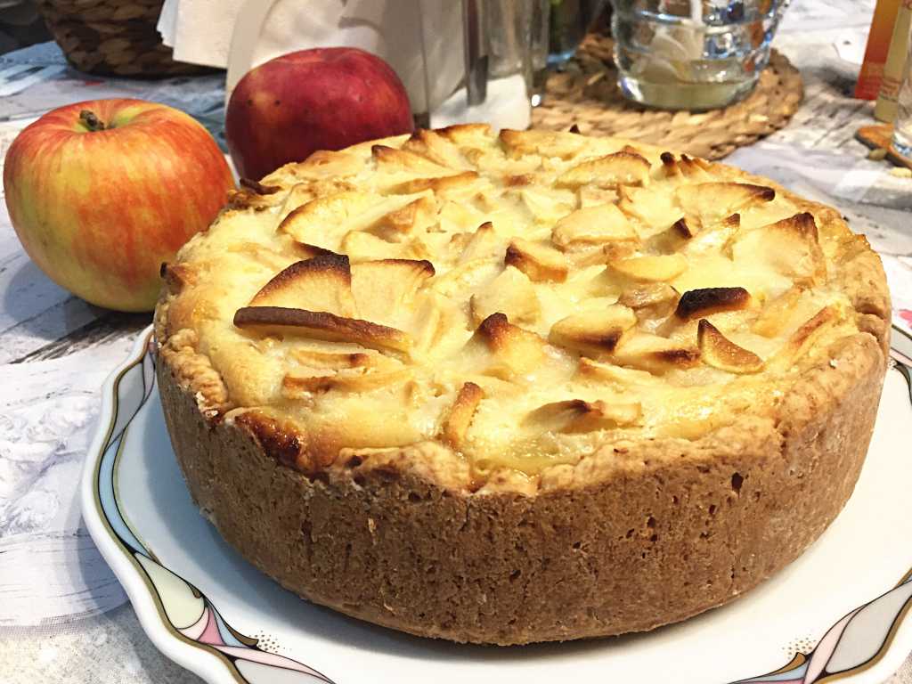 Как приготовить пирог с яблоками и бананами в духовке по пошаговому рецепту с фото