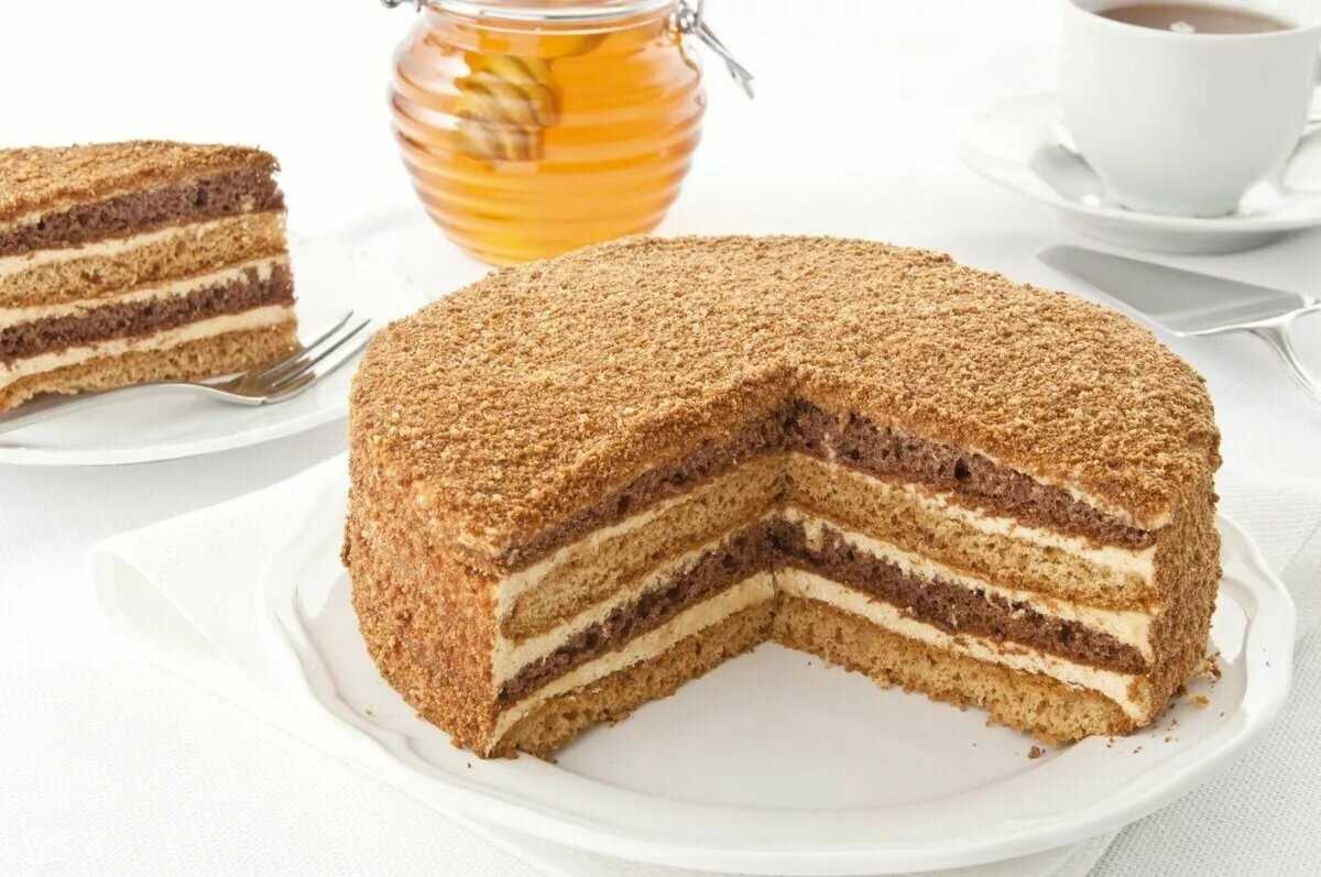 Медовый торт легкого приготовления