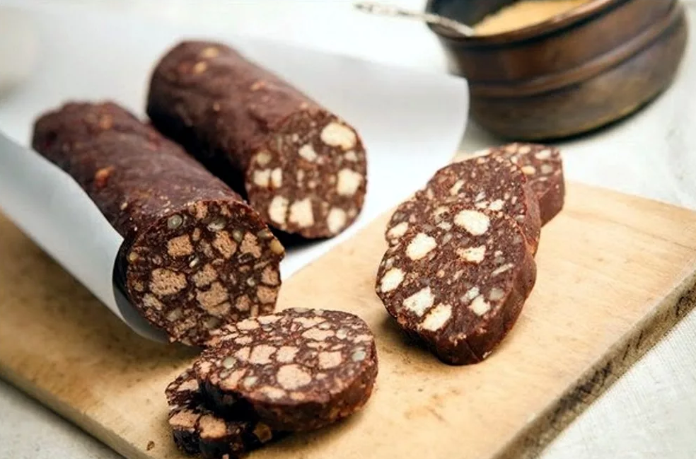 Рецепт шоколадная колбаса — пошаговый рецепт с фото