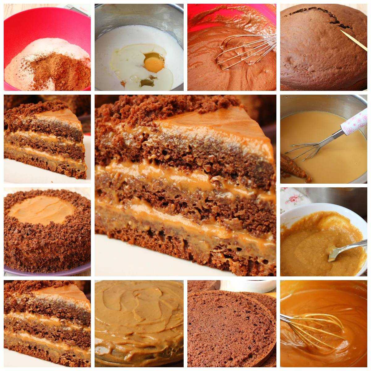 Бисквитный торт с масляным кремом — пошаговый рецепт с фото