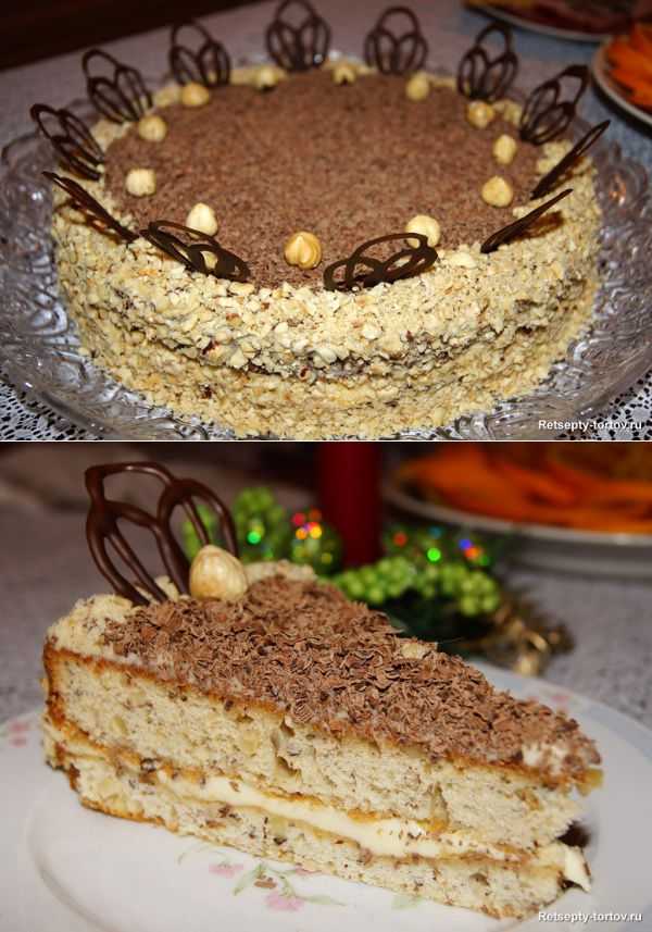 Бисквитный торт с черносливом и грецкими орехами пошаговый рецепт