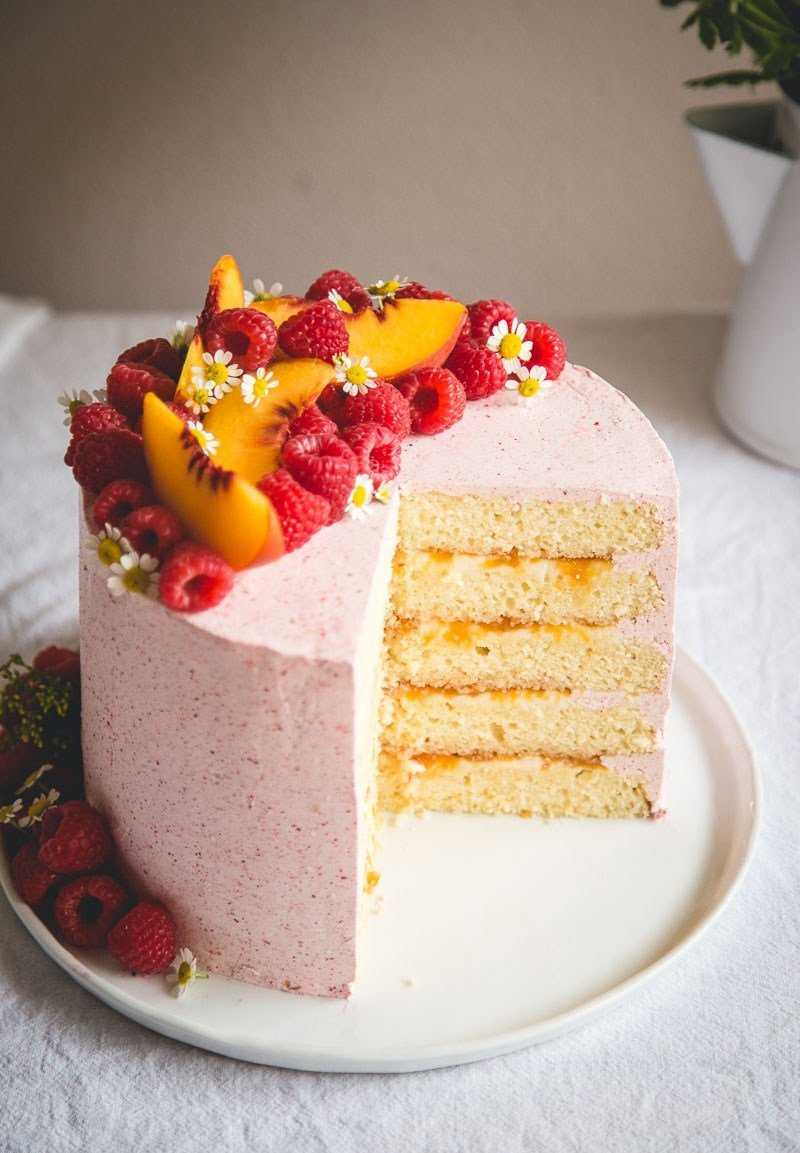 Персиковый торт с персиками - 34 рецепта - 1000.menu