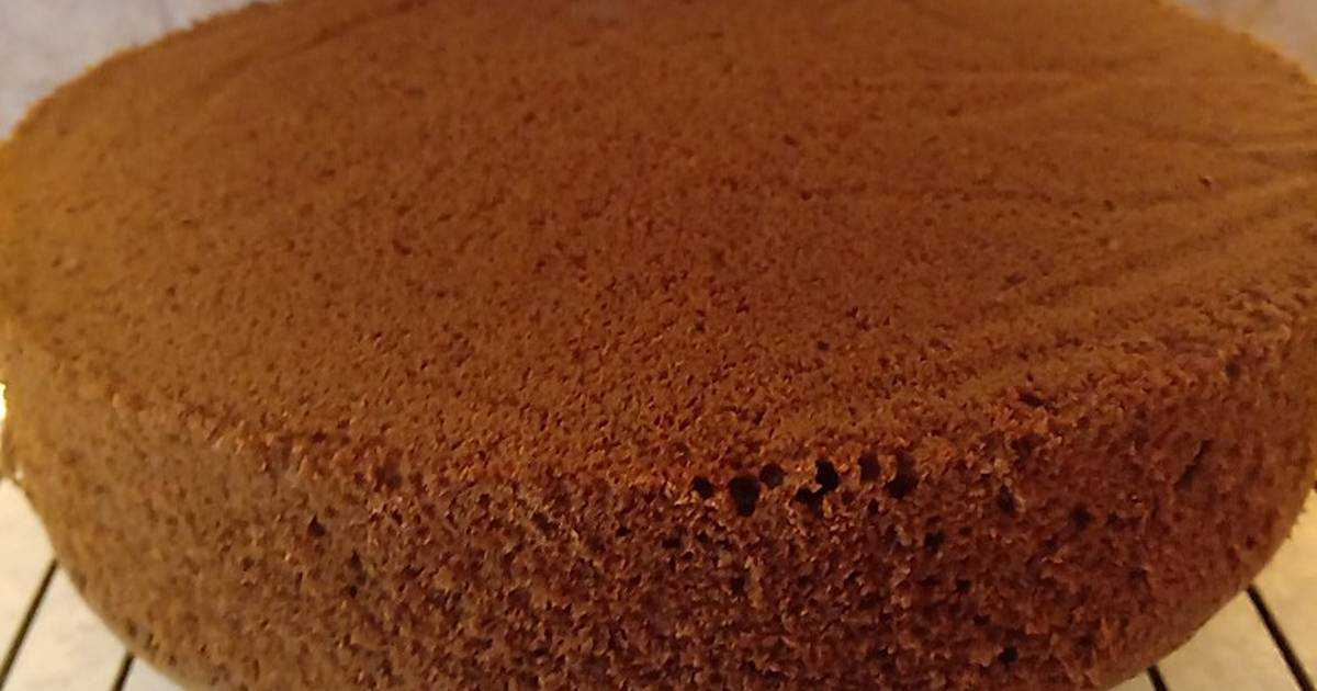 Шоколадный шифоновый бисквит: рецепт, пошагово с фото