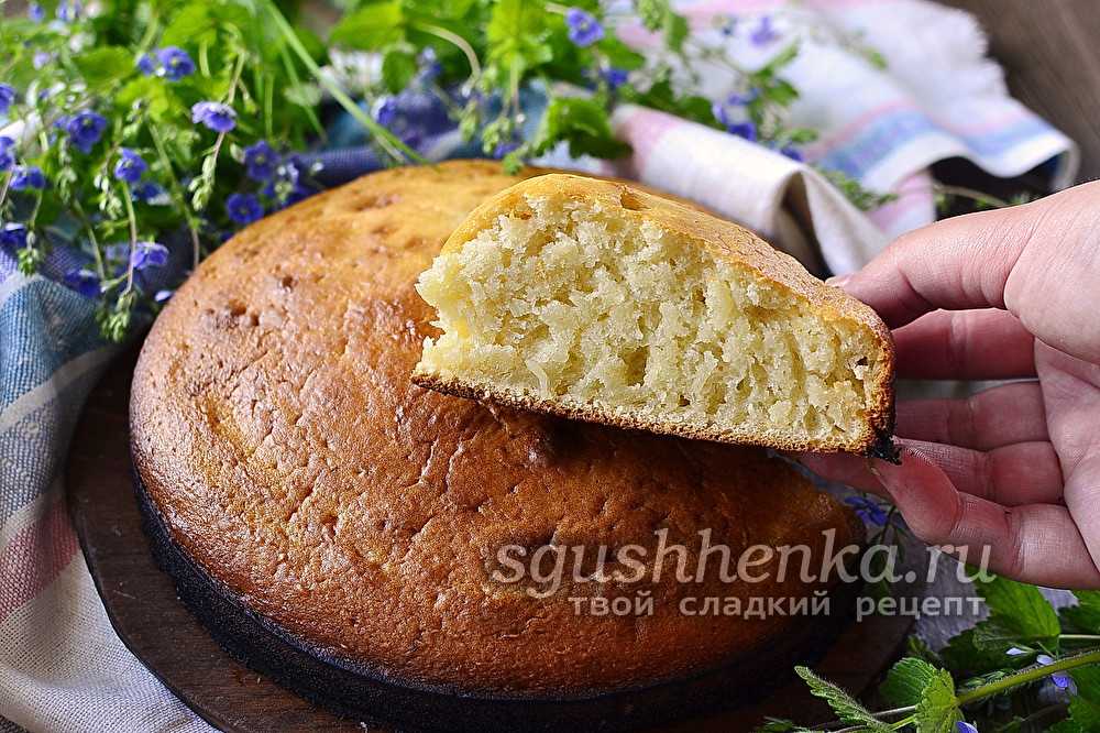 Бисквит на кефире: рецепт с фото пошагово