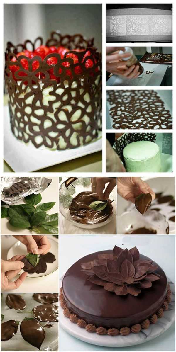 Как украсить торт шоколадом в домашних условиях: разнообразие шоколадного декора