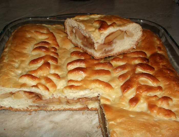 Пирог с яблоками на кефире – 5 рецептов