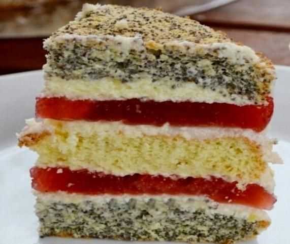 Бисквитный торт с клубникой -пошаговый рецепт с фото