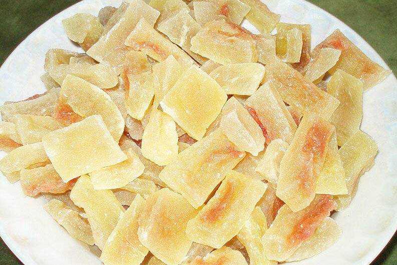 Цукаты из арбузных корок: рецепт приготовления. цукаты из арбузных корок в мультиварке :: syl.ru