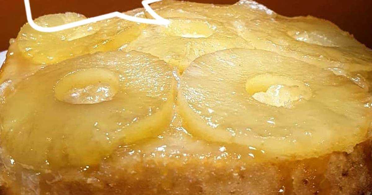 Пирог с консервированными ананасами рецепт с фото 🍎