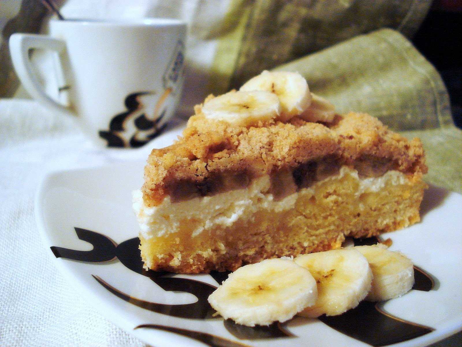 Творожно банановый пирог рецепт с фото - 1000.menu