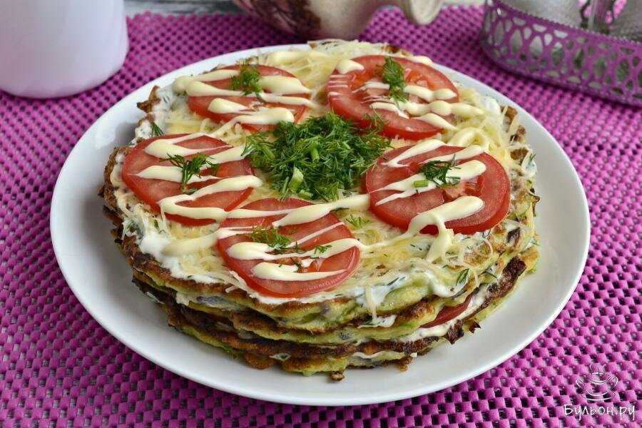Кабачковый торт с помидорами пошаговый рецепт