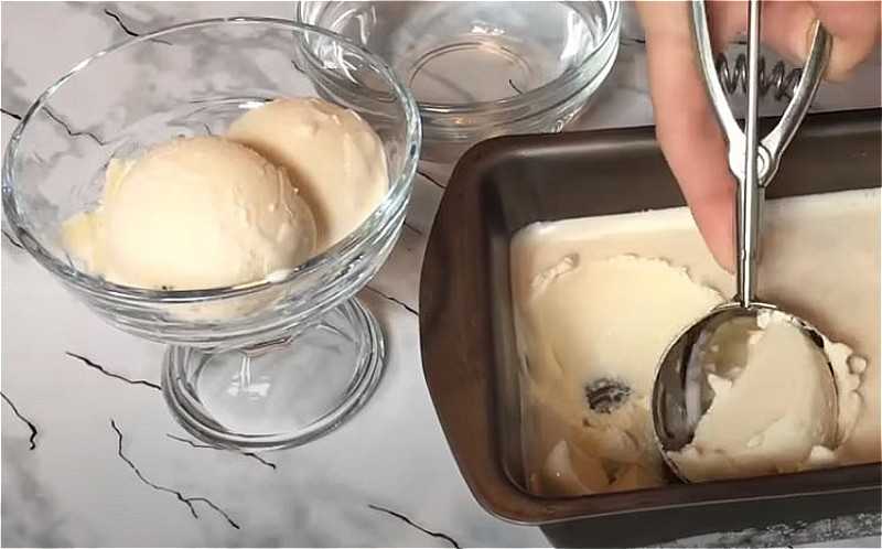 Домашнее мороженое из сливок без сгущенки