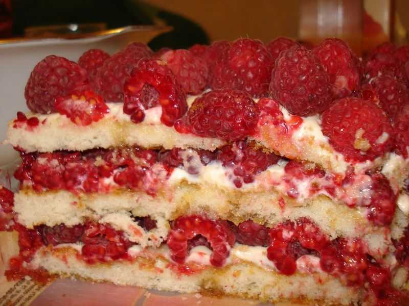 Пирог с малиной – 10 рецептов в духовке с пошаговыми фото