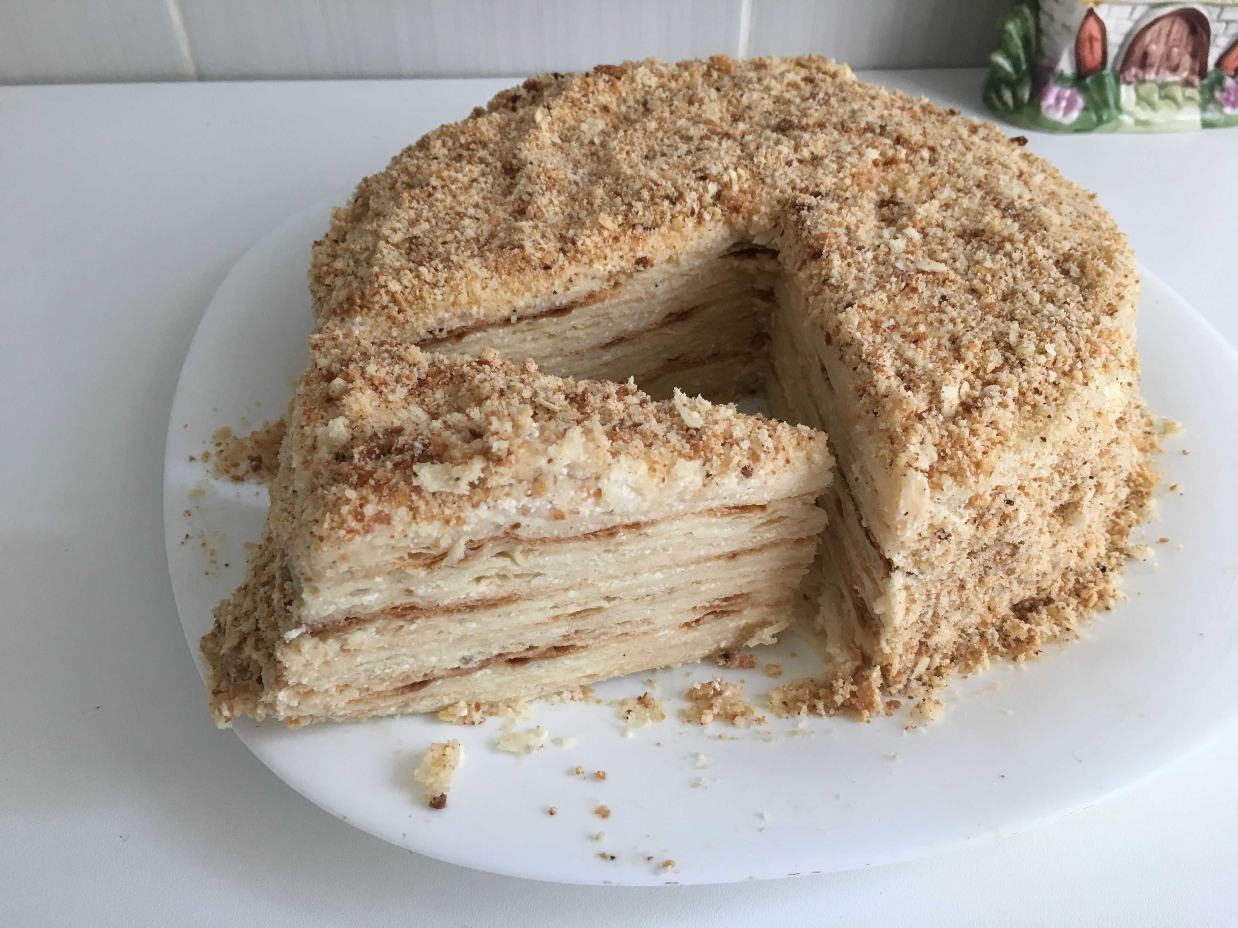 Торт наполеон: классический рецепт с фото пошагово в домашних условиях