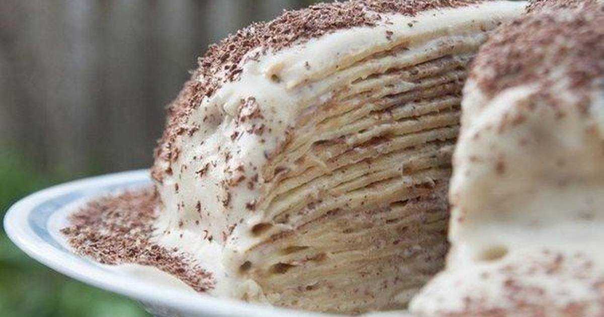 Блинный торт со сгущенкой — пошаговый рецепт с фото