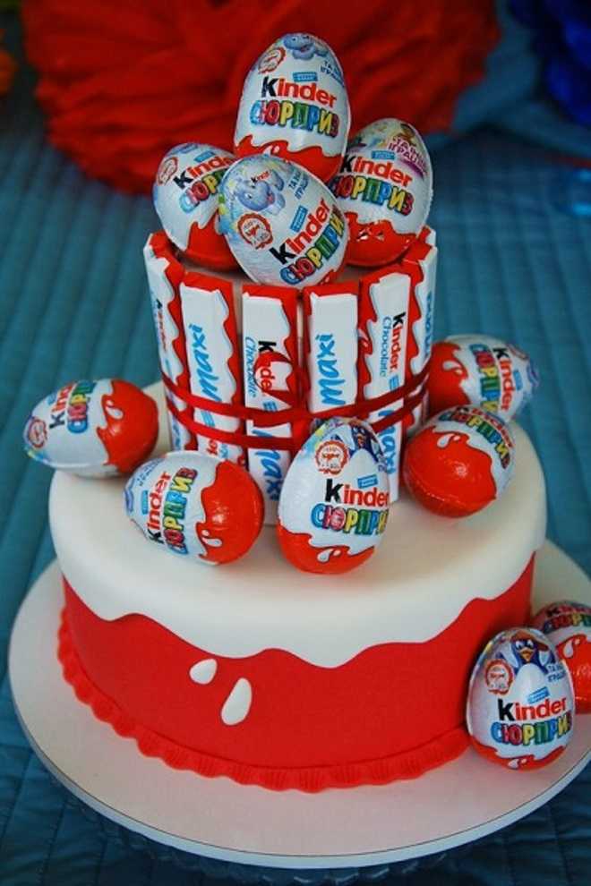 Идеальный десерт для детского праздника – торт «киндер-сюрприз»