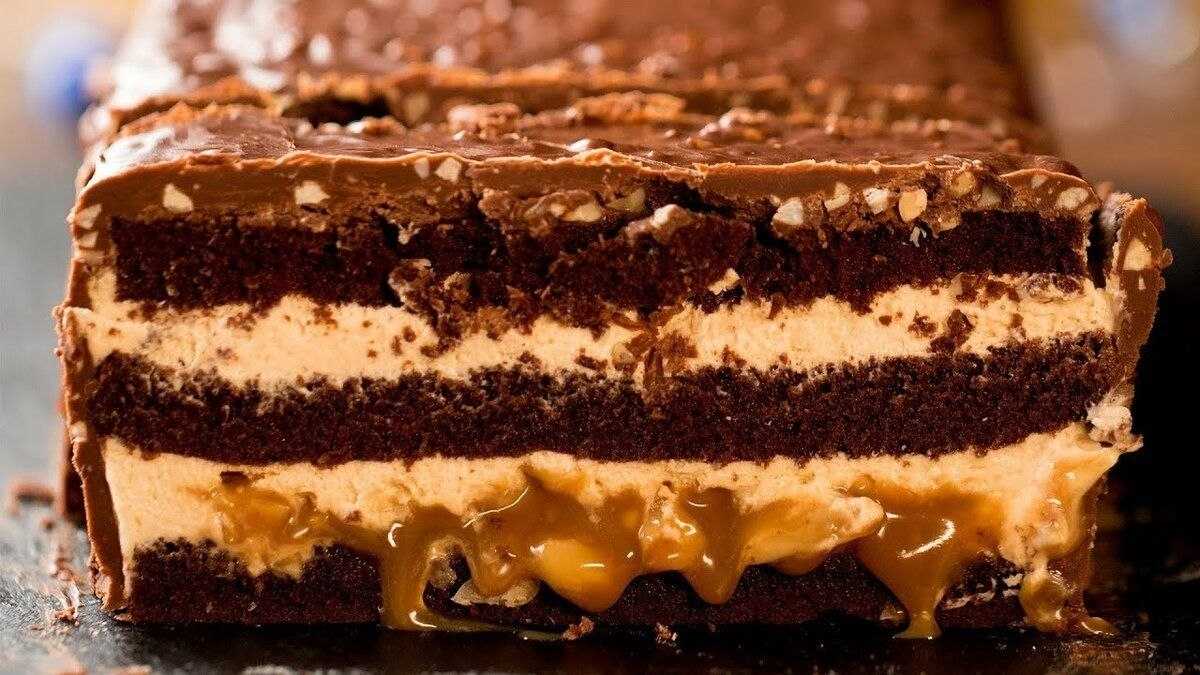 Торт «сникерс» (snickers cake) с нугой от евгении смирновой – homebaked