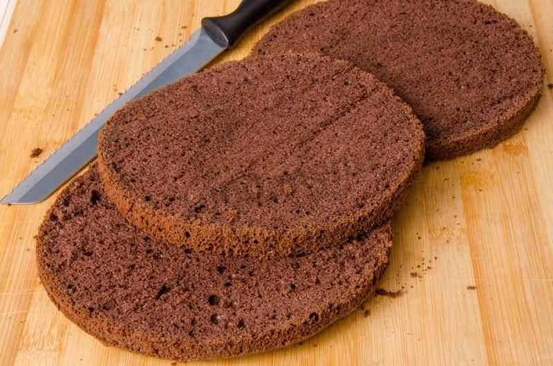Шоколадный бисквит "шифоновый": простой и быстрый рецепт с фото