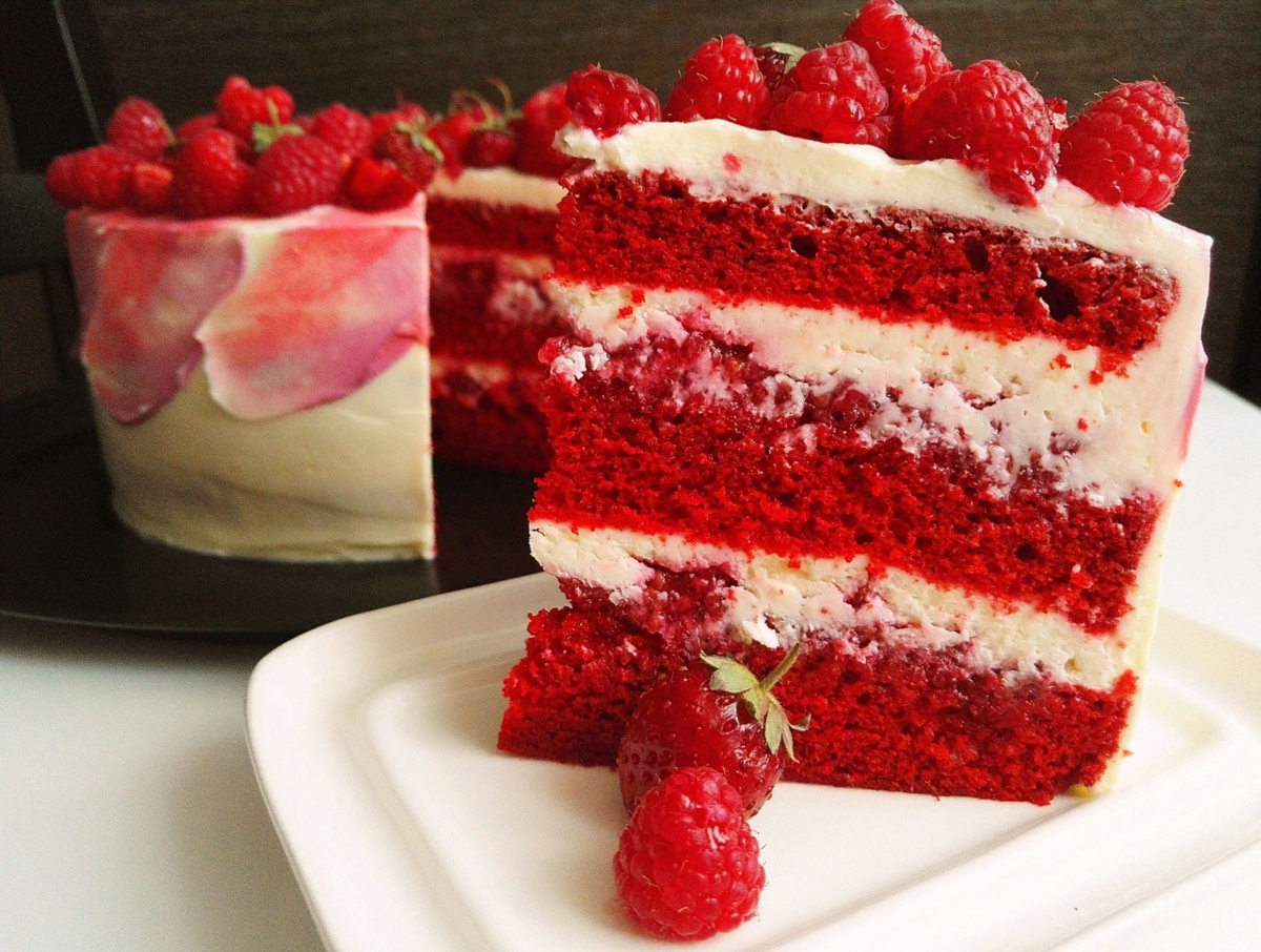 Рецепт торта "красный бархат" -пошаговый рецепт с фото