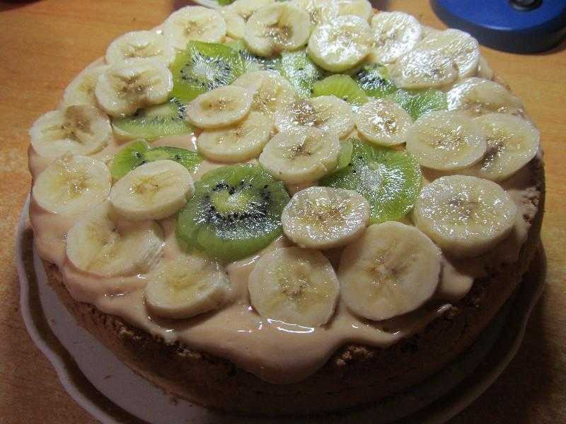 Бисквитный торт банан - карамель 🍌 рецепт любимой начинки у детей!