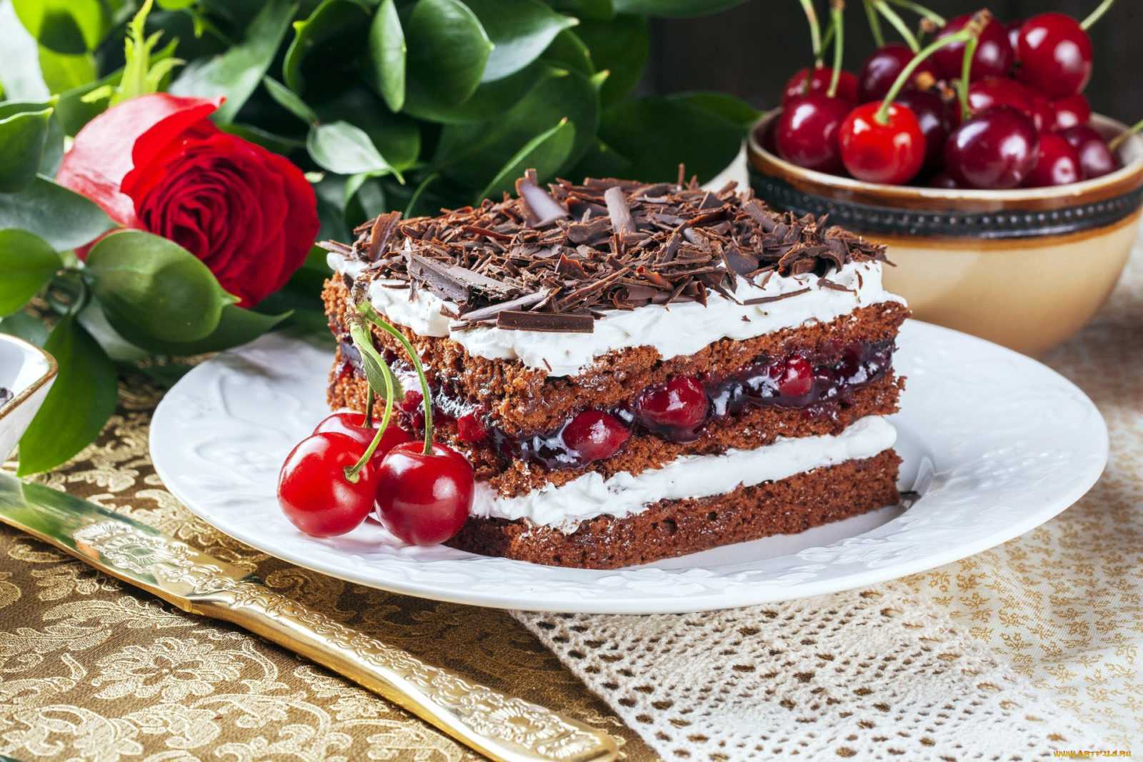 Торт пьяная вишня - классический рецепт с фото пошагово - сладкие хроники