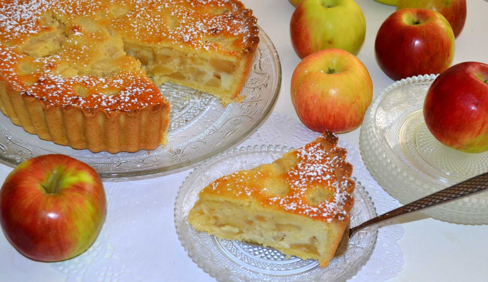 Пирог на кефире с яблоками – 9 рецептов яблочного пирога