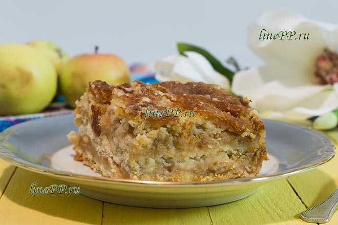 Насыпной пирог с яблоками – 5 рецептов